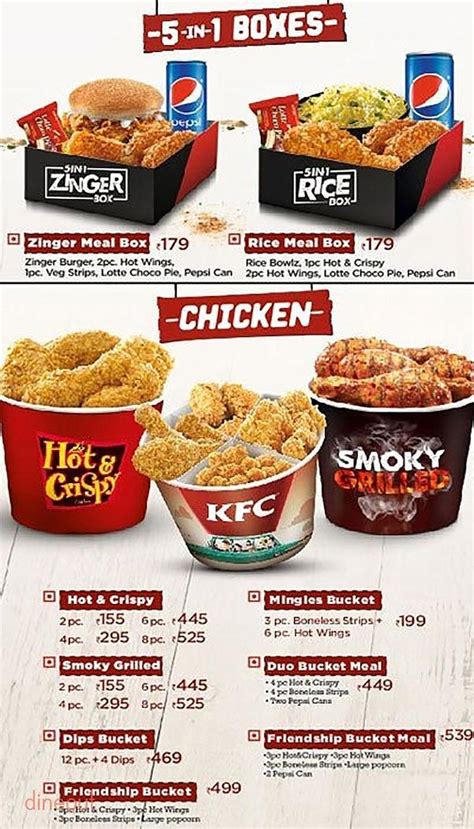 Limited time offers exclusive online deals coupons exclusive online deals. Menu of KFC, Ghatkopar West, Mumbai | Dineout discovery