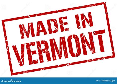 Made In Vermont Stamp Stock Vector Illustration Of Vermont 121394708