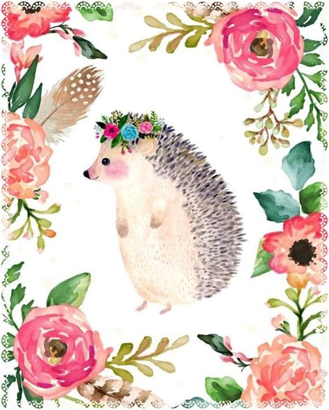 Adorable Hedgehog Illustration Hedgehogs Art Cute Hedgehog Art