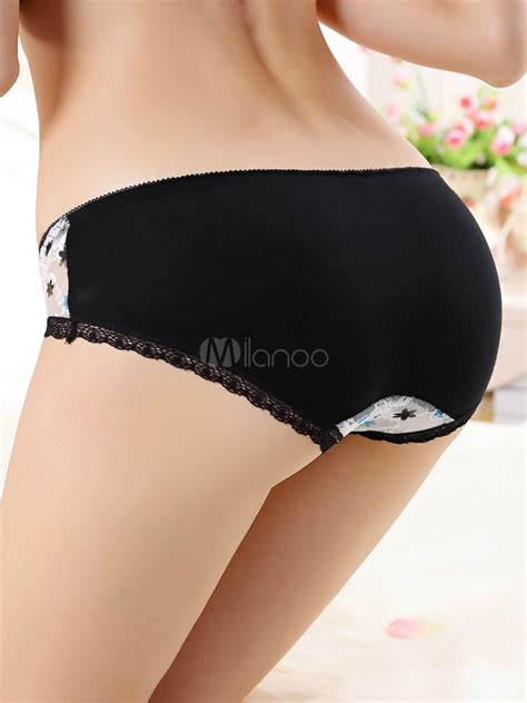 Sexy Women S Panties Lace Jacquard Semi Sheer Underwear Lingerie