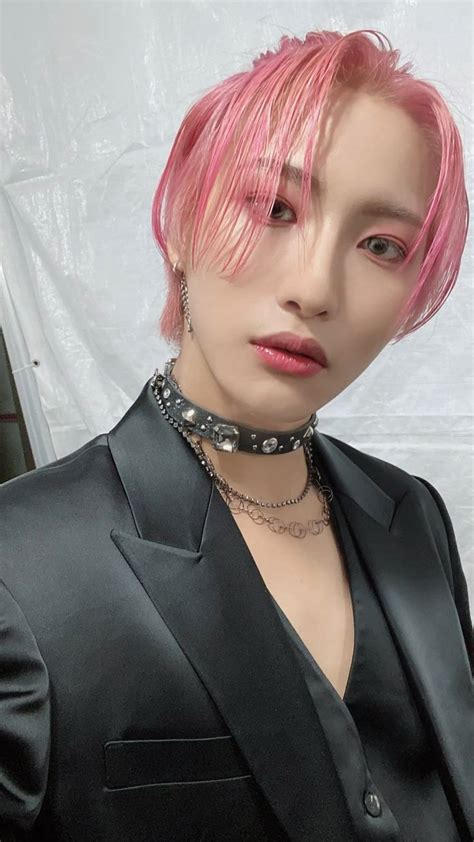 Pink Haired Seonghwa Pink Hair Twitter Update Park Seong Hwa