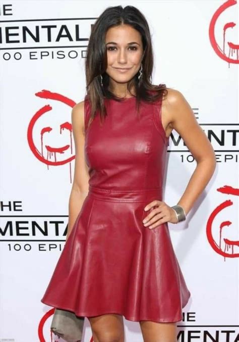 Emmanuelle Chriqui Leather Dresses Sexy Leather Outfits Red Leather Dress