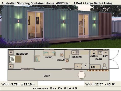 40ft Container Home Floor Plans Floorplansclick