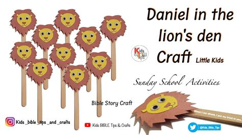 Daniel In The Lions Den Craft 🦁 Sunday School Activities Bible