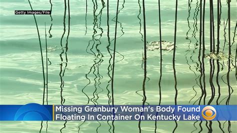 missing granbury woman traci jones body found floating in container on kentucky lake youtube