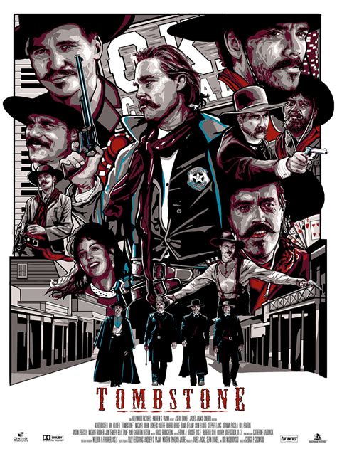 Tombstone Western Film Western Movies Val Kilmer Fan Poster Movie Poster Art Movie Artwork