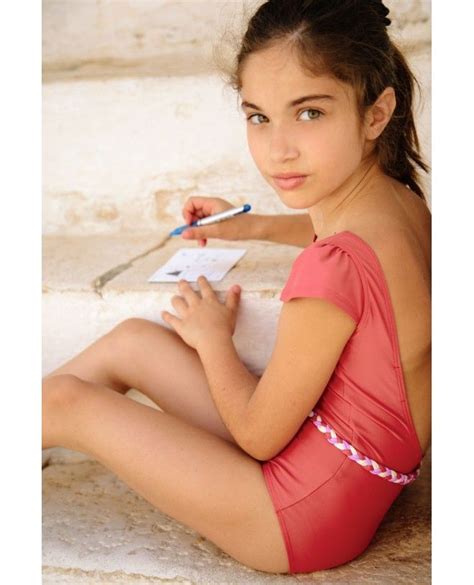 Sun Protective Swimsuit For Girls Joan In Grenada Red