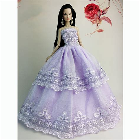 Handmade Wedding Gown Dresses Clothes Party For Princess Barbie Doll Xmas Ts Ebay