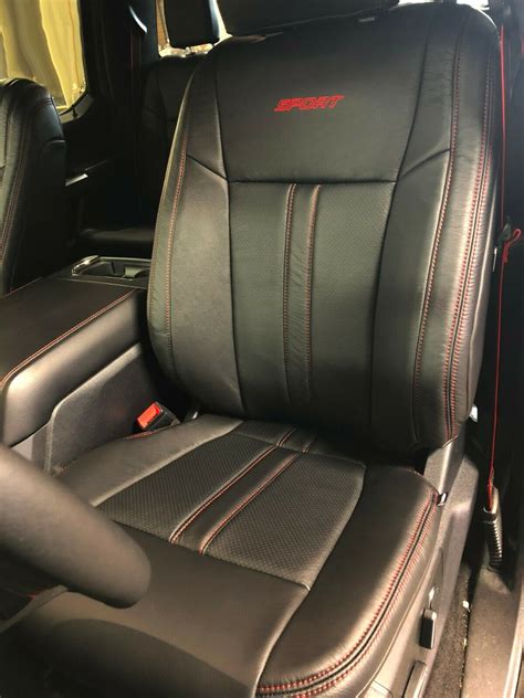 2019 2020 Ford F 150 Xlt Supercrew Katzkin Leather Seat Covers Black S
