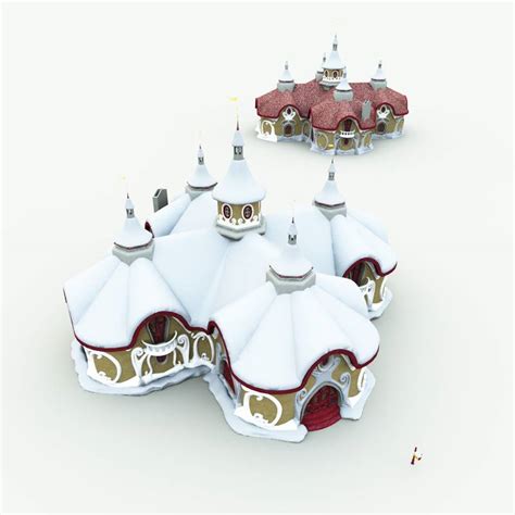 Christmas Village 13 Complete Edition 3d Model Set