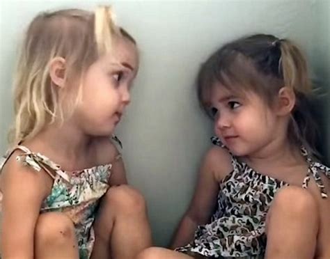 2 year old twin sisters caught on camera discussing career options small joys