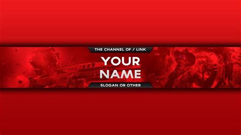 Red Youtube Banner Template Unique Youtube Banner Red And White To Pin