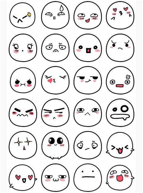 Easy Cute Emoji Doodle Art