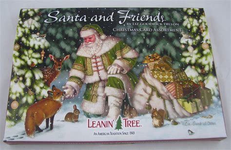 Leanin Tree Ast90279 Santa And Friends Christmas Card Assortment