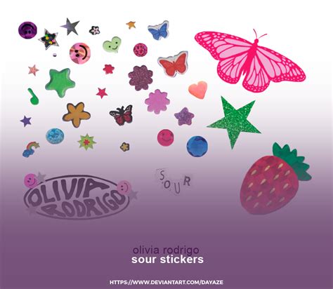 Olivia Rodrigo Sour Stickers By Dayaze On DeviantArt