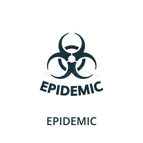 Epidemic Icon Simple Illustration From Coronavirus Collection Stock