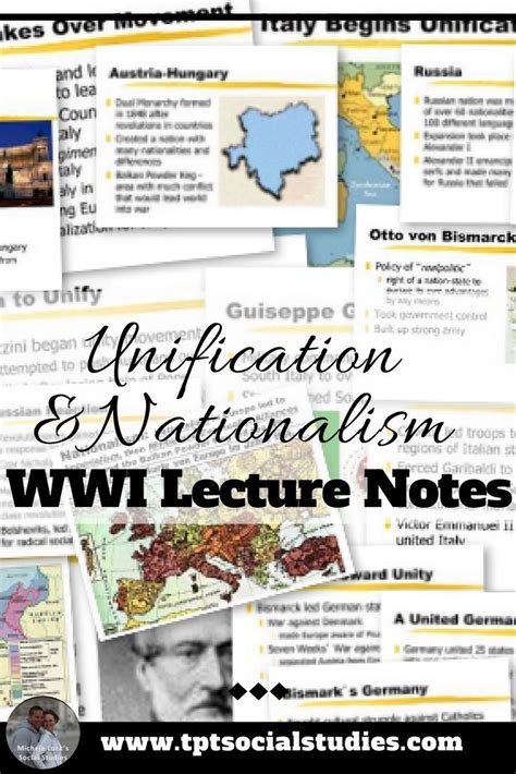Unification And Nationalism Before Wwi Powerpoint Lecture Notes
