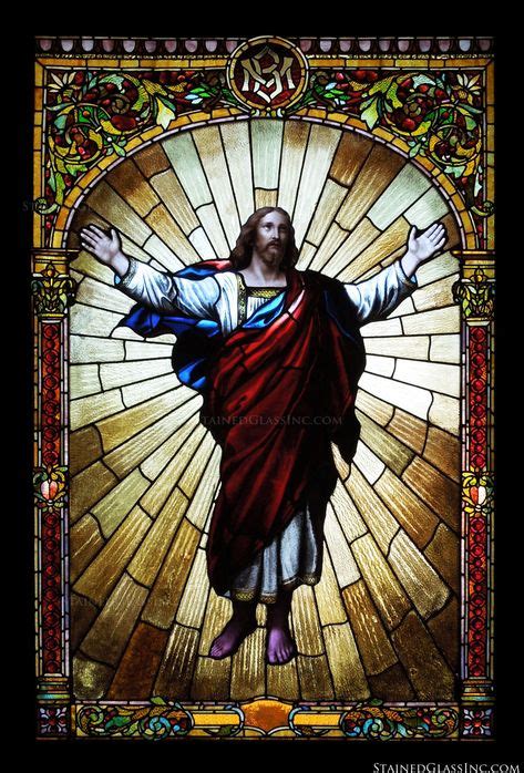 Christ Exalted 2465 Stained Glass Inc Stained Glass Windows