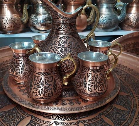 Copper Cups Turkish Handmade Pure Copper Gift Copper Copper Etsy