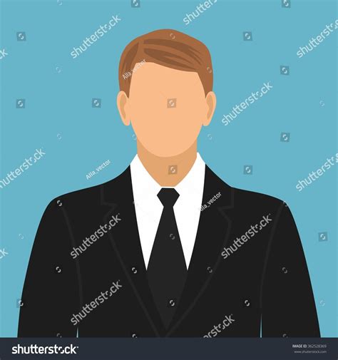 Faceless Man Suit Tie Stock Vector 362528369 Shutterstock