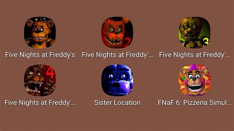 Fnaffnaf 2fnaf 3fnaf 4fnaf 5fnaf 6five Nights At Freddyssister
