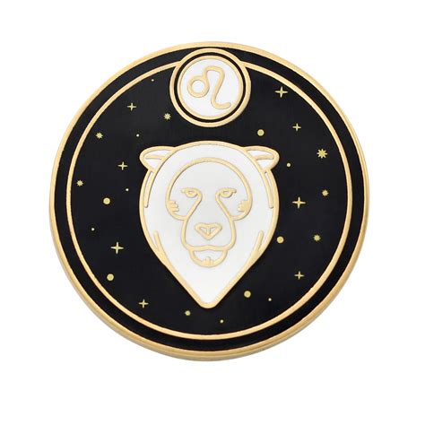 Leo Astrological Sign Pin Star Sign Astrology Enamel Pins For Birth