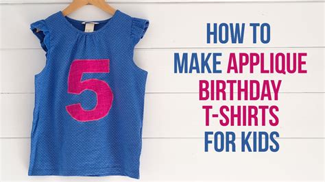 Seuss themed birthday party for carson's 1st birthday. DIY applique birthday t-shirts - Easy sewing tutorial - YouTube