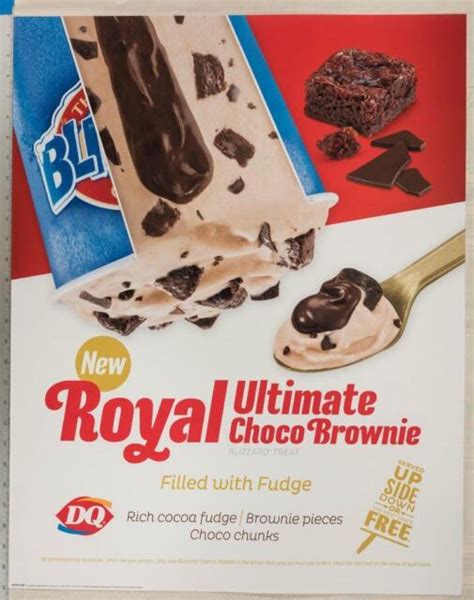 Dairy Queen Poster Blizzard Royal Ultimate Choco Brownie X Dq Ebay