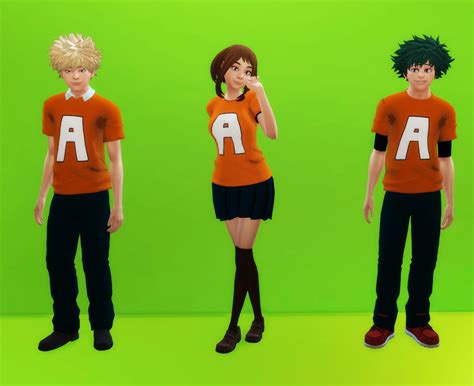 Super Hero Outfits From Mha Sims 4 Cc Sims 4 Studio All In One Photos