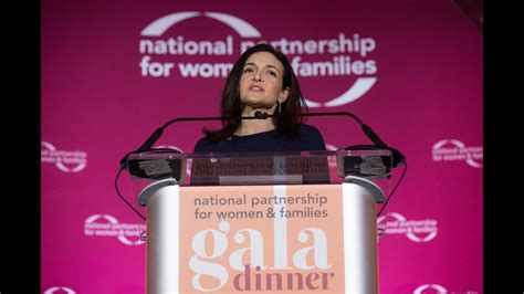 Keynote Speaker Sheryl Sandberg 2018 National Partnership Gala Dinner