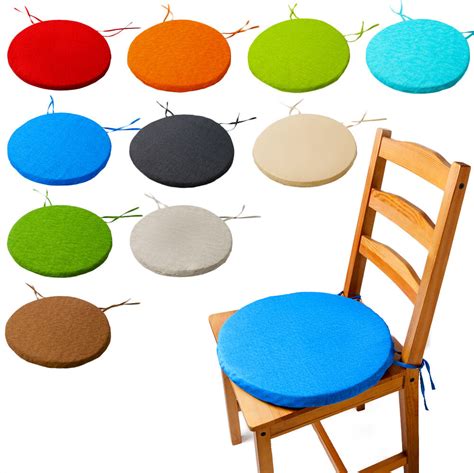 Great savings & free delivery / collection on many items. ROUND Bistro Circular Chair Cushion SEAT PADS Kitchen ...