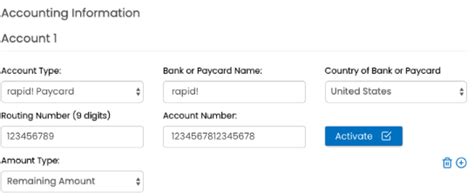 To issue me a bank corp rapid pay debit card using my identifying information and initiate payroll deposits to this card account. Managing Direct Deposit Accounts in AviontéBOLD - Avionte Bold