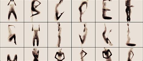 Naked Silhouette Alphabet Anastasia Mastrakouli Bringt K Rper In