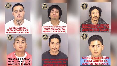 1 Escaped Inmate From Merced County Arrested Other 5 Still On The