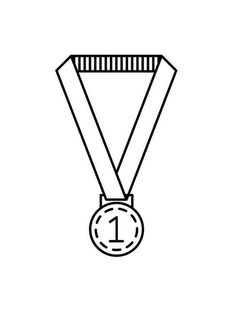 Medal Coloring Pages