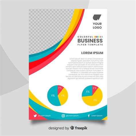 Free Vector Colorful Business Flyer Template