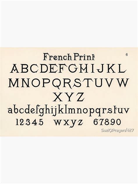 French Point Font Poster For Sale By Suziqprayers427 Redbubble