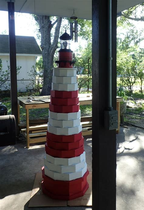 build   ft lawn lighthouse diy lighthouse plans