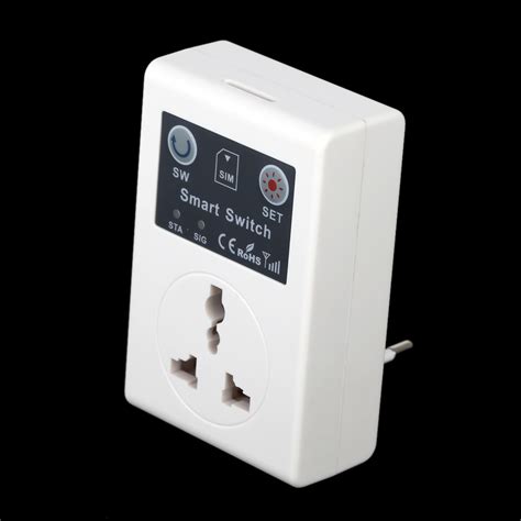 220v Euuk Phone Sms Rc Remote Wireless Control Smart Switch Gsm Socket