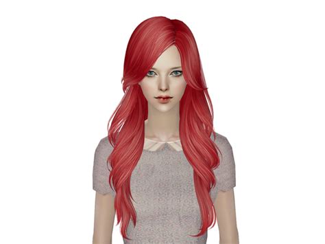 The Sims Resource Skysims Hair 229 Red