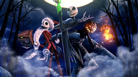 The Nightmare Before Christmas Jack Skellington Pumpkin With Cloudy