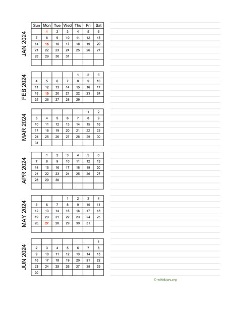 Free Printable 2024 Calendars 2024 Calendar Strips 2024 Calendar