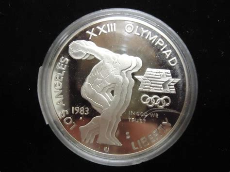 1983 S Us Olympics Proof Silver Dollar