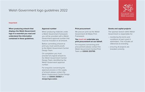 Welsh Government Logo Guidelines By Central Design Team Publications