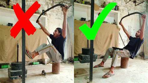 Homemade Seated Rowing Machine Diy Cable Row Setting In Desi Village