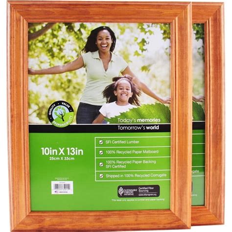 10 X13 Natural Wood Wall Frame Set Of