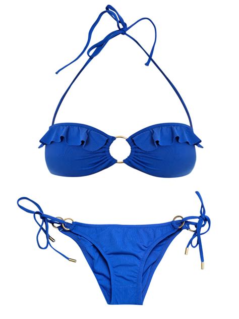 Lyst Melissa Odabash Greece Bandeau Bikini In Blue