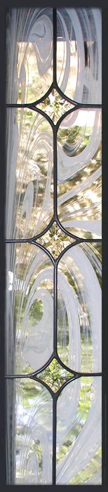 Trimarchis Leaded Glass Sidelight Window Custom Glass Design