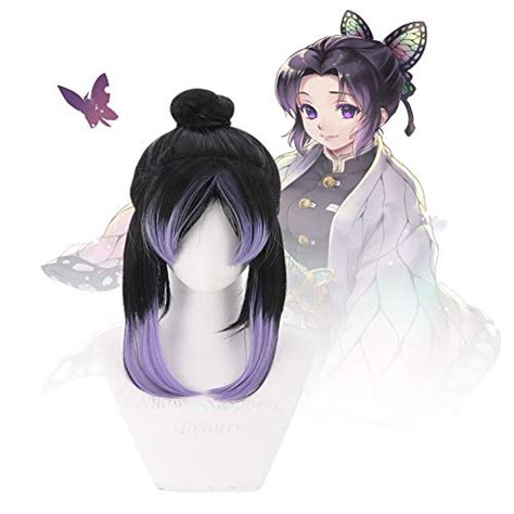 Buy Kochou Shinobu Cosplay Wig Synthetic Hair For Anime Demon Slayer