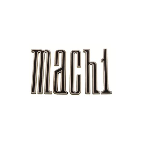 Emblem 1970 Mustang Emblem Set 5 Piece Letters Mach 1 Trunk